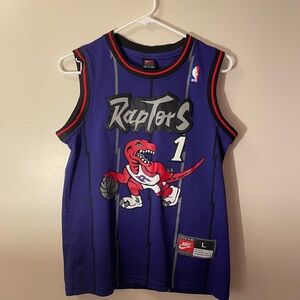 Vintage Tracy Mcgrady Raptors Purple Basketball Jersey